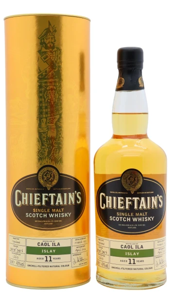Caol Ila - 11 year old Chieftain's Bourbon Cask Finish Single Malt Scotch 1993 Whisky 70cl 43% ABV