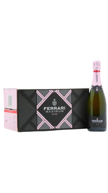 Ferrari - Perlé Rosé Riserva Italian Sparkling Wine 75cl x 6 12% ABV (Case Of Six)