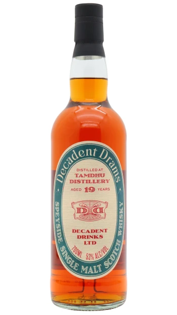 Tamdhu - 19 year old Decadent Drams Single Malt Scotch 2007 Whisky 70cl 53% ABV