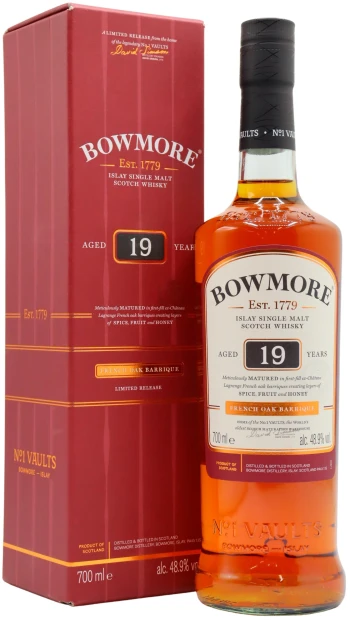 Bowmore - 19 year old French Oak Barrique Islay Single Malt Scotch Whisky 70cl 48.9% ABV