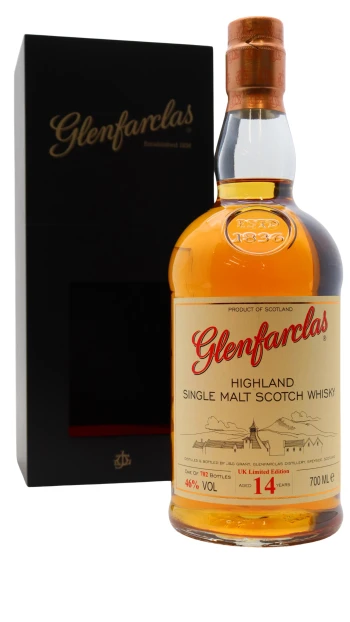 Glenfarclas - 14 year old Highland Single Malt Scotch Whisky 70cl 46% ABV (UK Exclusive)