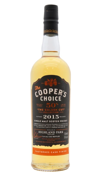 Highland Park - 9 year old Coopers Choice The Golden Cut Sauternes Cask #0089 2015 Whisky 70cl 50% ABV