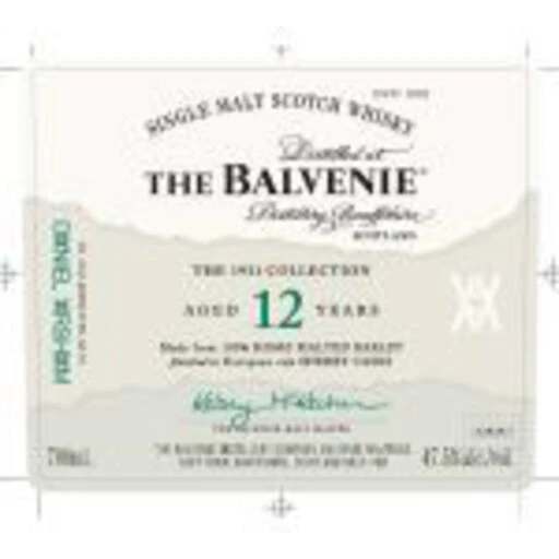 Balvenie 12 Years Old Collection 95pf Home Malted Barley 750ml