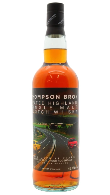 Thompson Bros - 18 year old Highland Peated Single Malt Scotch Whisky 70cl 45.7% ABV