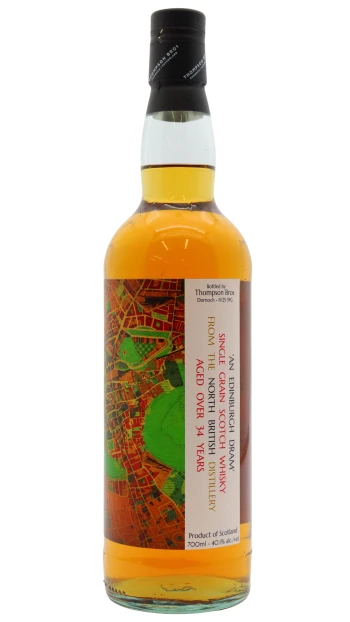 North British - 34 year old Thompson Bros - Single Grain Scotch Whisky 70cl 40.1% ABV