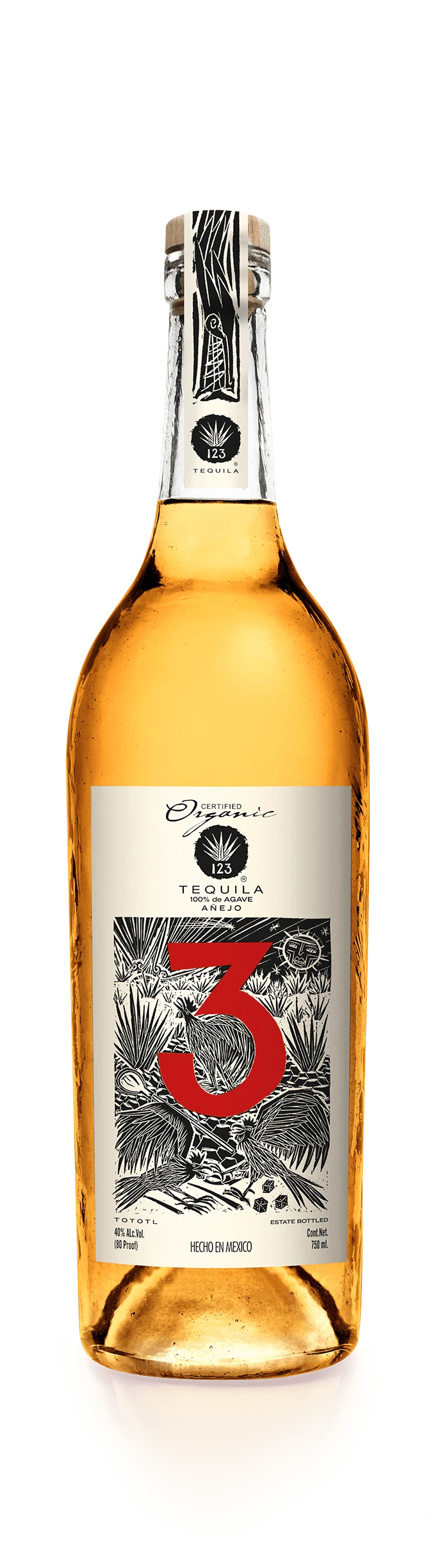 123 Organic Tequila Anejo (750ml)