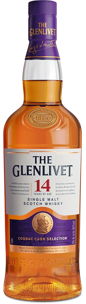 The Glenlivet Cognac Cask Selection 14 Year Old Single Malt Scotch Whisky (750ml)