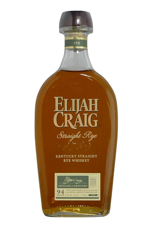 Elijah Craig Straight Rye Whiskey (750ml)