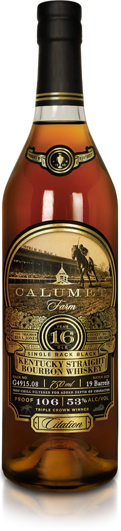 Calumet Farm 'Single Rack Black' 16 Year Old Kentucky Straight Bourbon Whiskey (750ml)