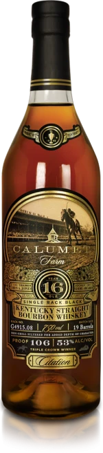 Calumet Farm 'Single Rack Black' 16 Year Old Kentucky Straight Bourbon Whiskey (750ml)
