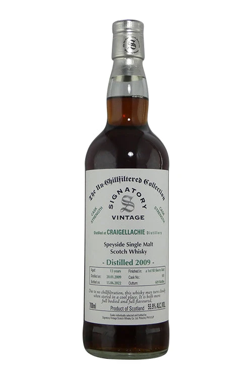 Signatory Cask Strength Craigellachie 2009 Sherry Finish #105 (700ml)