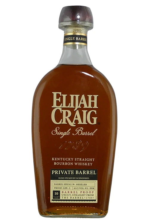 Elijah Craig Schneider's Single Barrel Pick 123.1 Proof 10 Year (750ml)