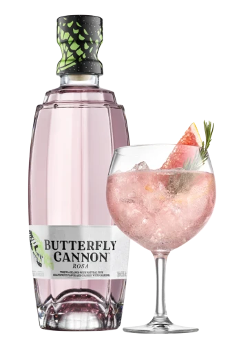 Butterfly Cannon Rosa Tequila (750ml)