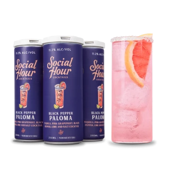 Social Hour Cocktails Pink Pepper Paloma 250ml (4-pack cans)