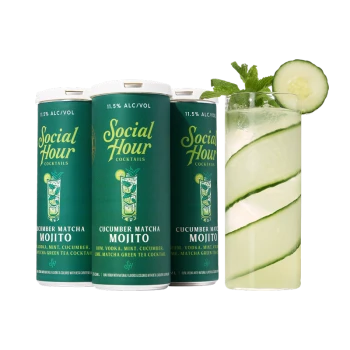 Social Hour Cocktails Cucumber Matcha Mojito250ml (4-pack cans)