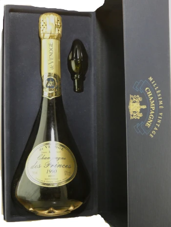 De Venoge Brut Millesime w/Box with glass stopper - 1990 (750ml)