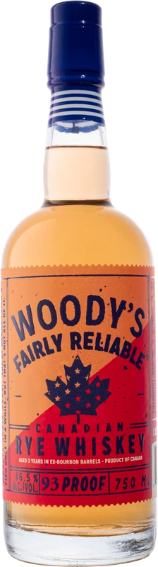 Woody's Fairly Reliable Canadian Rye Whiskey  (750ml)