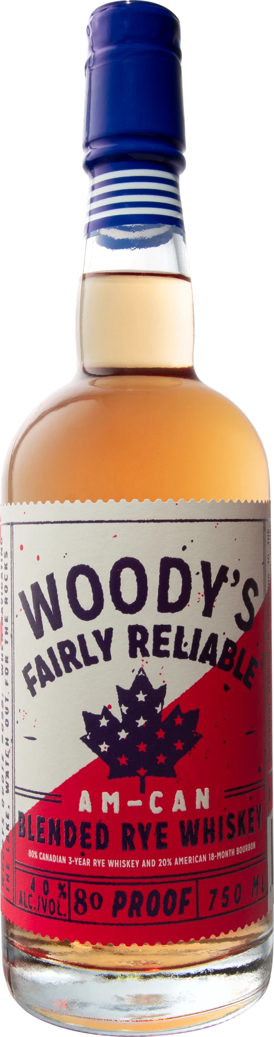 Woody's Fairly Reliable 'Am-Can' Blended Rye Whiskey (750ml)
