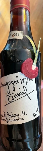 Trenel Creme de Framboise de Bourgogne older bottling (1L)