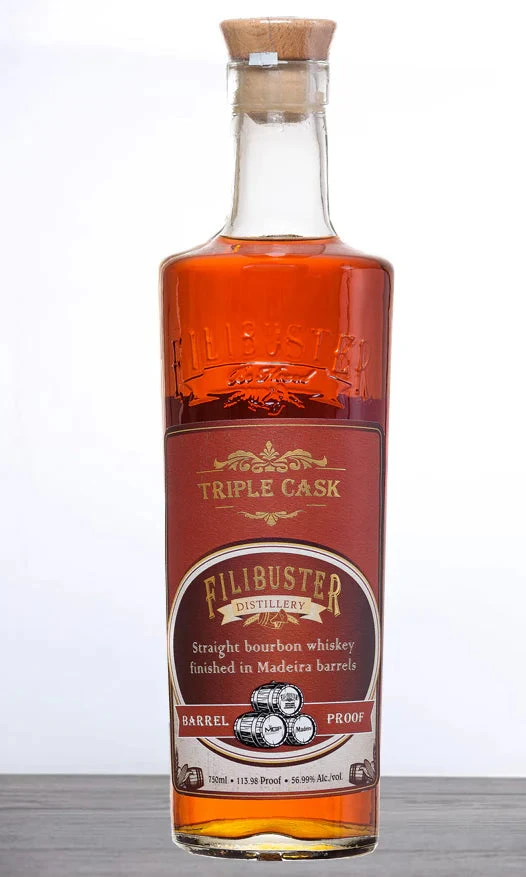 Filibuster Triple Cask Madeira Barrel Finish Bourbon Whiskey Single Barrel (750ml)