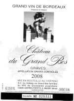 Ch du Grand Bos Graves Rouge - 2019 (750ml)