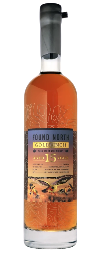 Found North Goldfinch 15-year First Flight Whiskey (750) 750ml