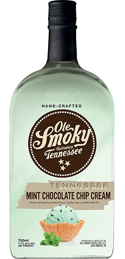 Ole Smoky Mint Chocolate Chip Cream Moonshine (750ml)