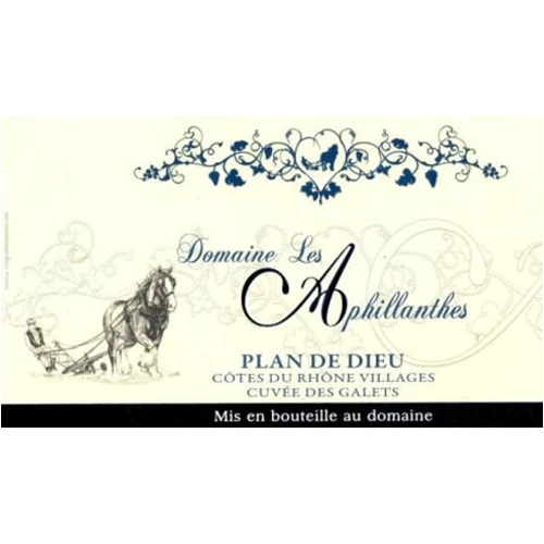 Domaine les Aphillanthes Cotes du Rhone Villages Plan de Dieu Cuvee Galets - 2022 (750ml)