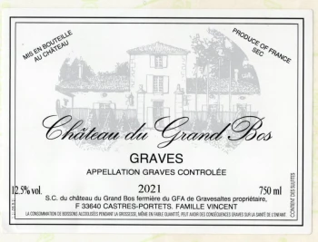 Grand Bos Graves Blanc - 2021 (750ml)