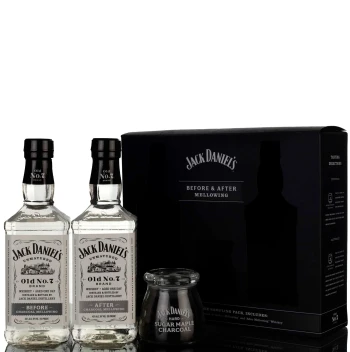Jack Daniel's Before and After Charcoal Mellowing Set with Box - 2019 Release (375ml)