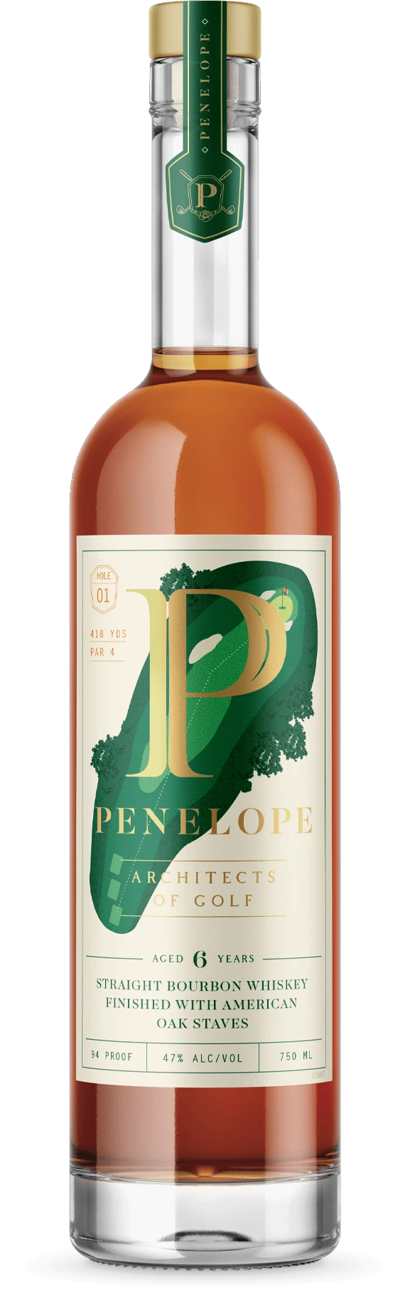 Penelope Architect of Golf 'Hole 1'6-Year Bourbon - (750ml)