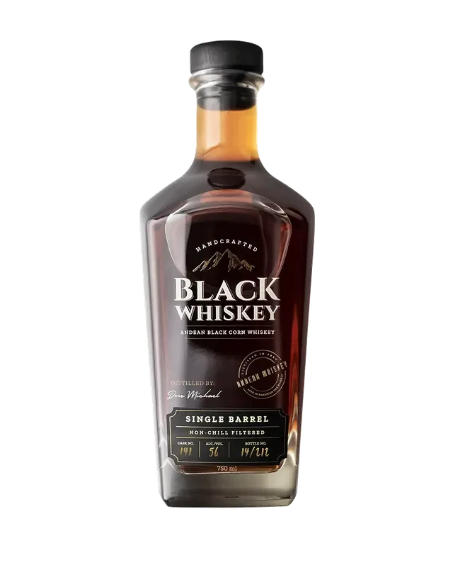 Black Whiskey Andean Black Corn Whiskey â Single Barrel Selection â Cask #761 â 132.2 Proof (750ml)