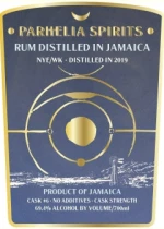 Parhelia Cask #6 New Yarmouth Winston Kennedy Rum 69.4% - 2019 (700ml)