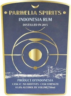 Parhelia Cask #7 Indonesia 9 year Rum 61.1% - 2015 (700ml)