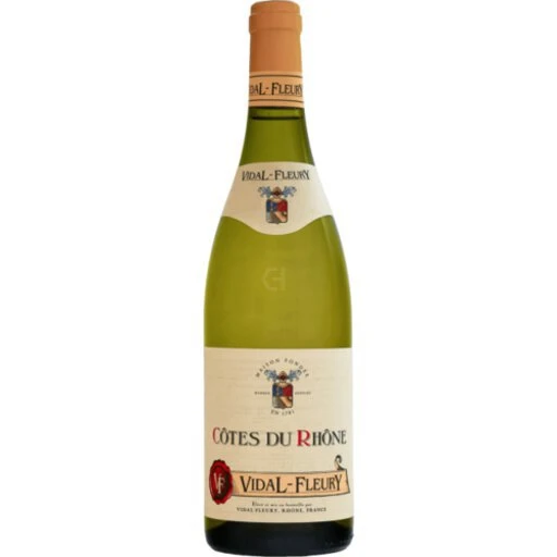 Vidal Fleury Blanc Cotes du Rhone French White Wine 750ml