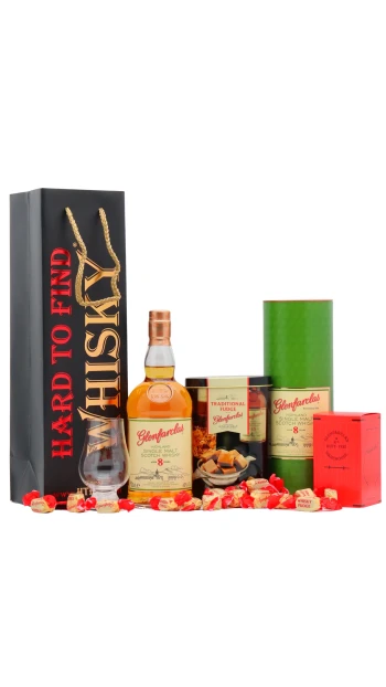 Glenfarclas - 8 year old Highland Single Malt Scotch Whisky 70cl 50% ABV Fudge Gift Set