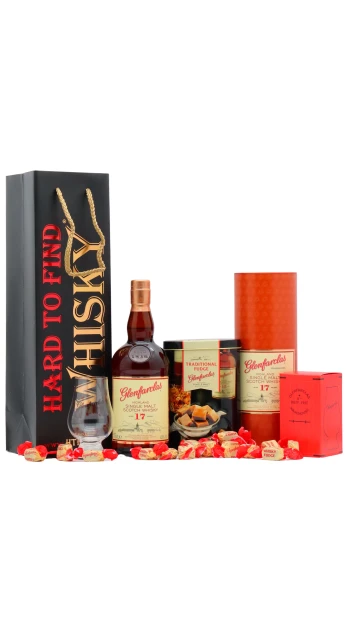 Glenfarclas - 17 year old Highland Single Malt Scotch Whisky 70cl 43% ABV Fudge Gift Set