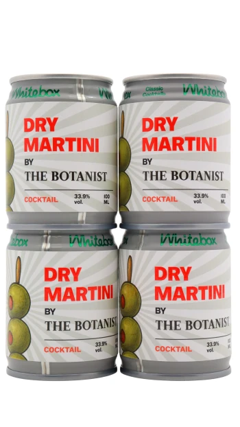 The Botanist - Dry Martini Whitebox Cocktail 10cl x 4 33.9% ABV (4 x 100ml)