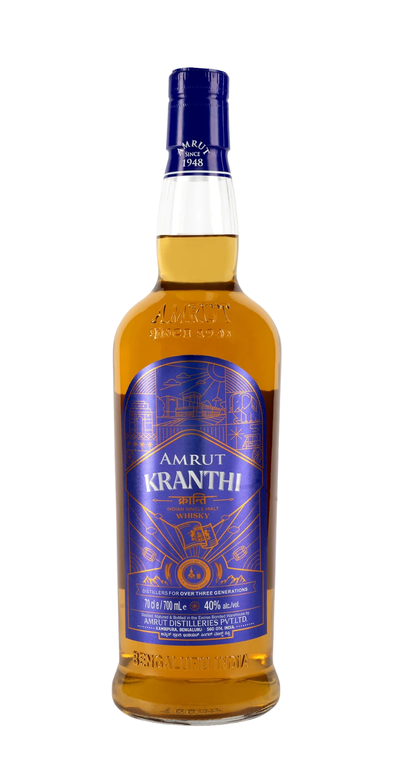 Amrut Kranthi Single Malt Whiskey (750ml)