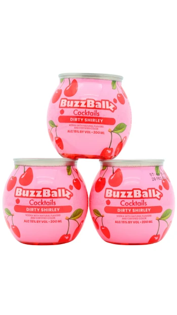 BuzzBallz - Dirty Shirley Cocktail 20cl x 3 15% ABV (3 x 20cl)
