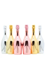 Bottega - Gold Diamond- Rose Gold & White Gold Prosecco Extra Brut Sparkling Wine 75cl x 6 11.5% ABV (6 x 75cl)