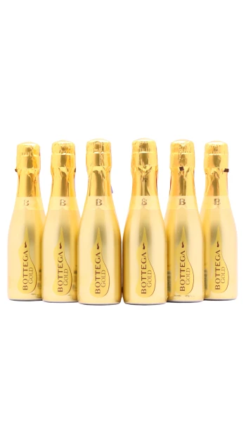 Bottega - Gold Diamond Prosecco Extra Brut Sparkling Wine 20cl x 6 11% ABV (6 x 20cl)