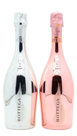 Bottega - Venezia White Gold & Rose Gold Prosecco Brut Sparkling Wine 75cl x 2 11% ABV (2 x 75cl)