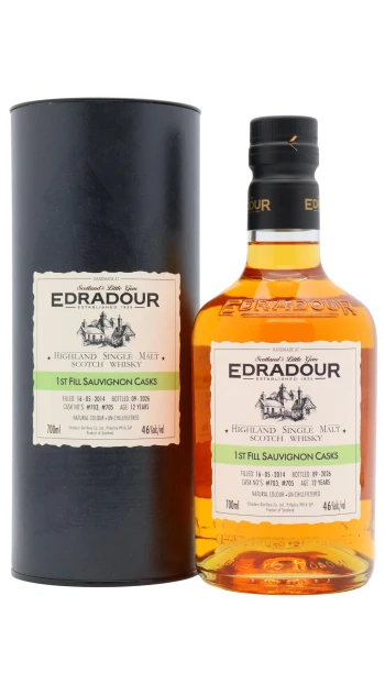Edradour - 12 year old St. Michael-Eppan Sauvignon Cask Finish Single Malt Scotch 2014 Whisky 70cl 46% ABV
