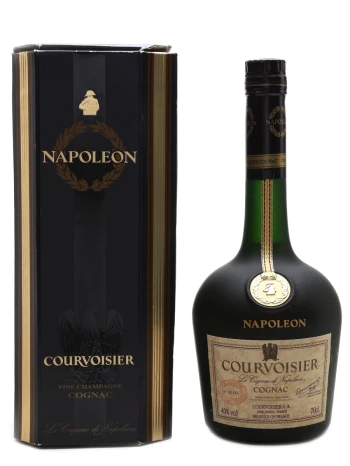 Courvoisier Napoleon Bottling with gift box with Miniature Gun Carriage 50ml 1990's (750ml)