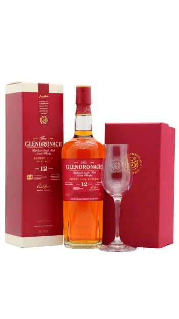 Glendronach - 12 year old Highland Single Malt Scotch Whisky 70cl 43% ABV (Includes Tasting Glass)