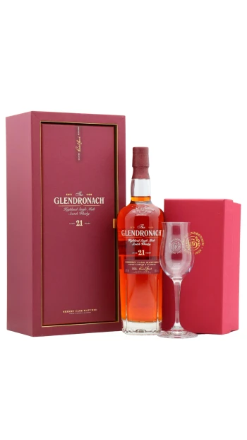 Glendronach - 21 year old Highland Single Malt Scotch Whisky 70cl 48% ABV (Includes Tasting Glass)