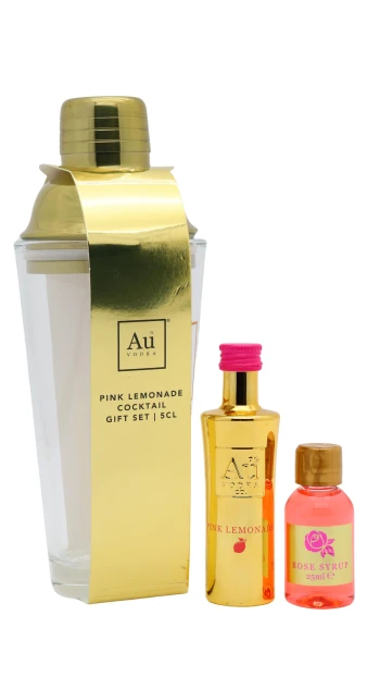 Au - Pink Lemonade Vodka 5cl 35.2% ABV Cocktail Gift Pack