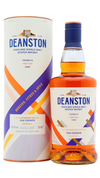 Deanston - 60th Anniversary Edition Cask Strength Batch No. 2 Single Malt Scotch Whisky 70cl 60.7% ABV