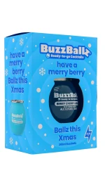 BuzzBallz - Berry Cherry Limeade Cocktail 20cl 13.5% ABV Christmas Card Gift Pack